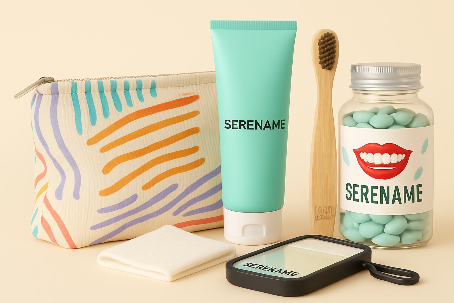 Une trousse de Voyage contenant les Essentiels nécessaires à l'Hygiène